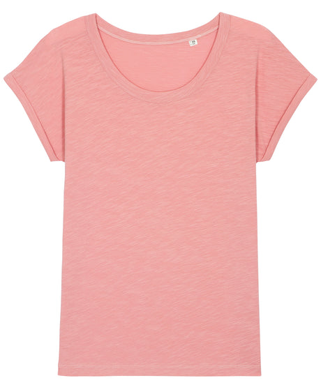 Stanley/Stella Womens Stella Rounders Slub Rolled Sleeve Slub T-Shirt