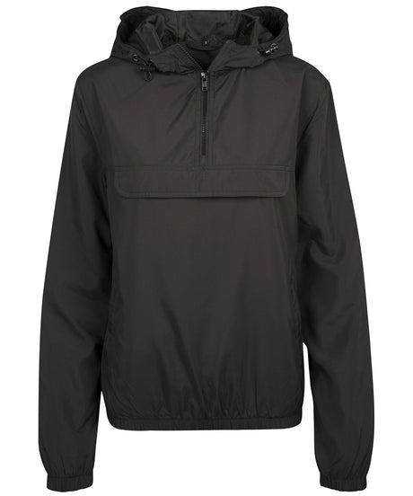 Build Your Brand Womens Basic Pullover Jacket