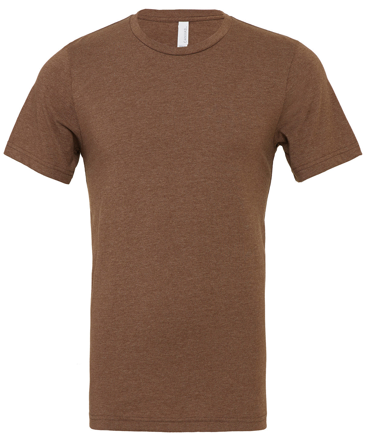 Bella Canvas Unisex Heather CVC Short Sleeve T-Shirt - Brown / XS / T-Shirts