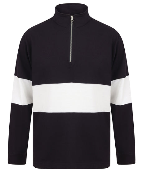 Front Row Panelled ¼ zip