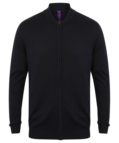 Henbury Unisex zip-through cardigan