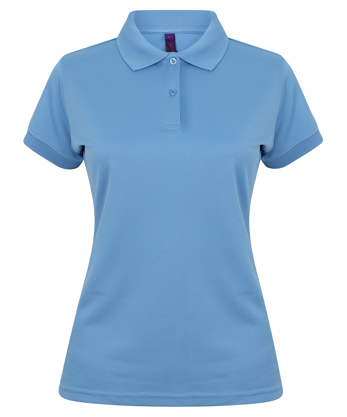 Henbury Women’s Coolplus Polo Shirt Short Sleeve - Mid Blue / XS - Shirts