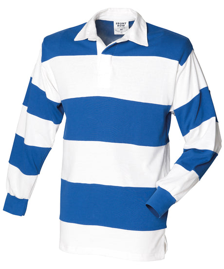 Front Row Sewn stripe long sleeve rugby shirt