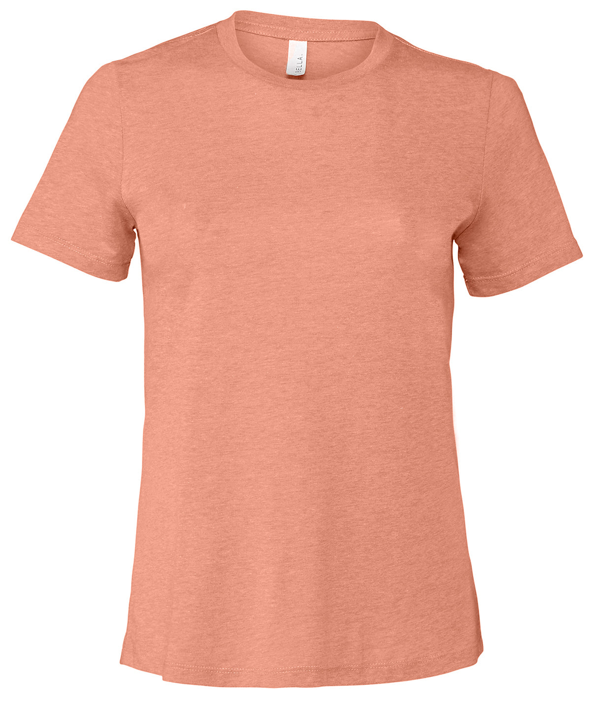 Bella Canvas Womens relaxed Jersey short sleeve tee Heather Sunset - S - T-Shirts