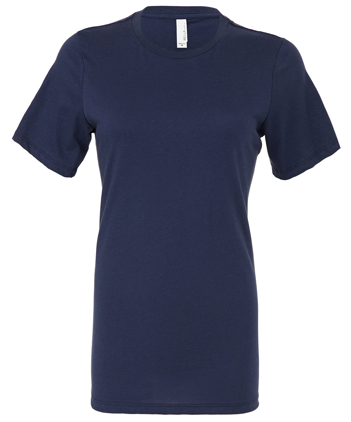 Bella Canvas Womens relaxed Jersey short sleeve tee Navy - S - T-Shirts