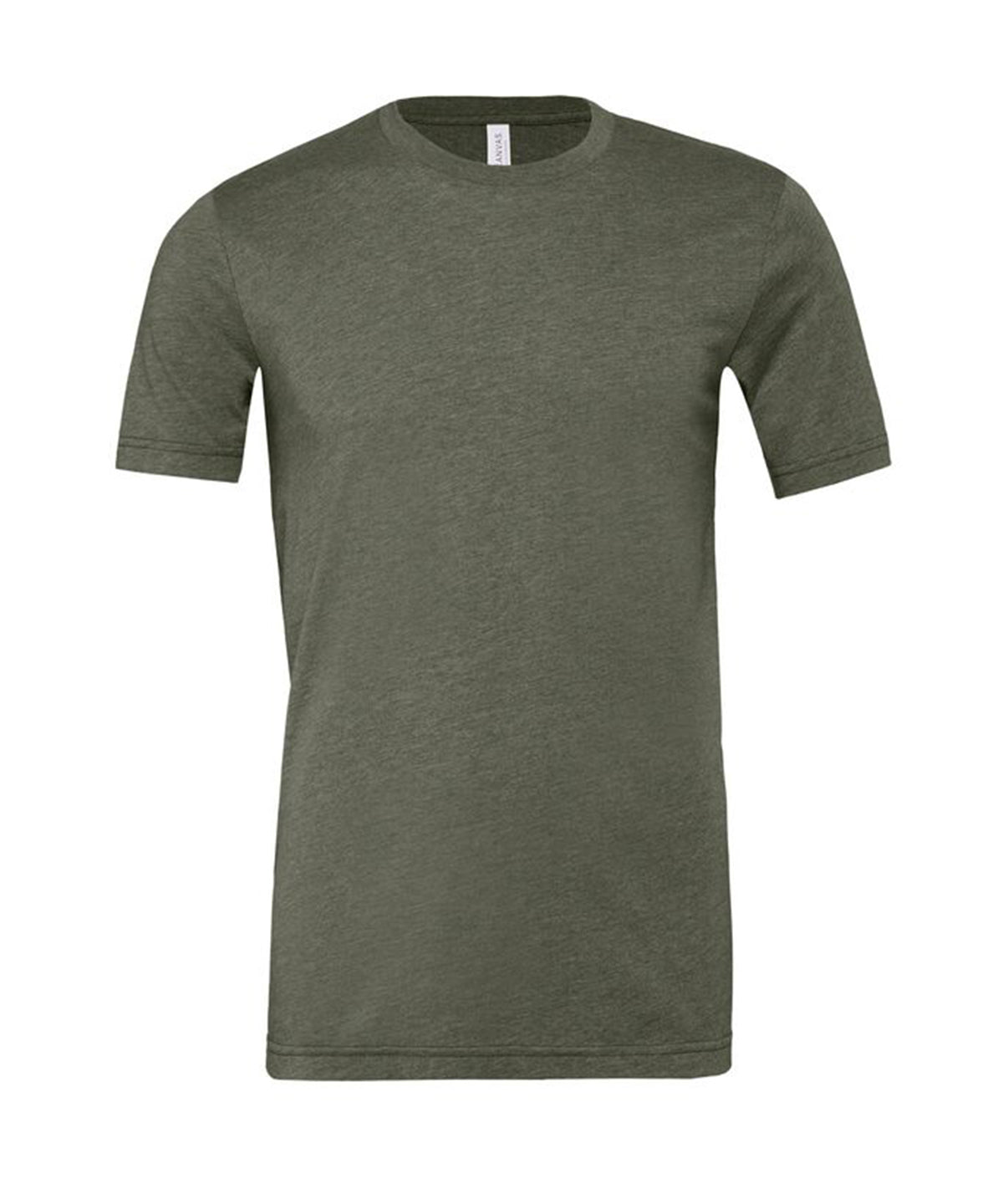 Bella Canvas Unisex Heather CVC Short Sleeve T-Shirt - Military Green / XS / T-Shirts