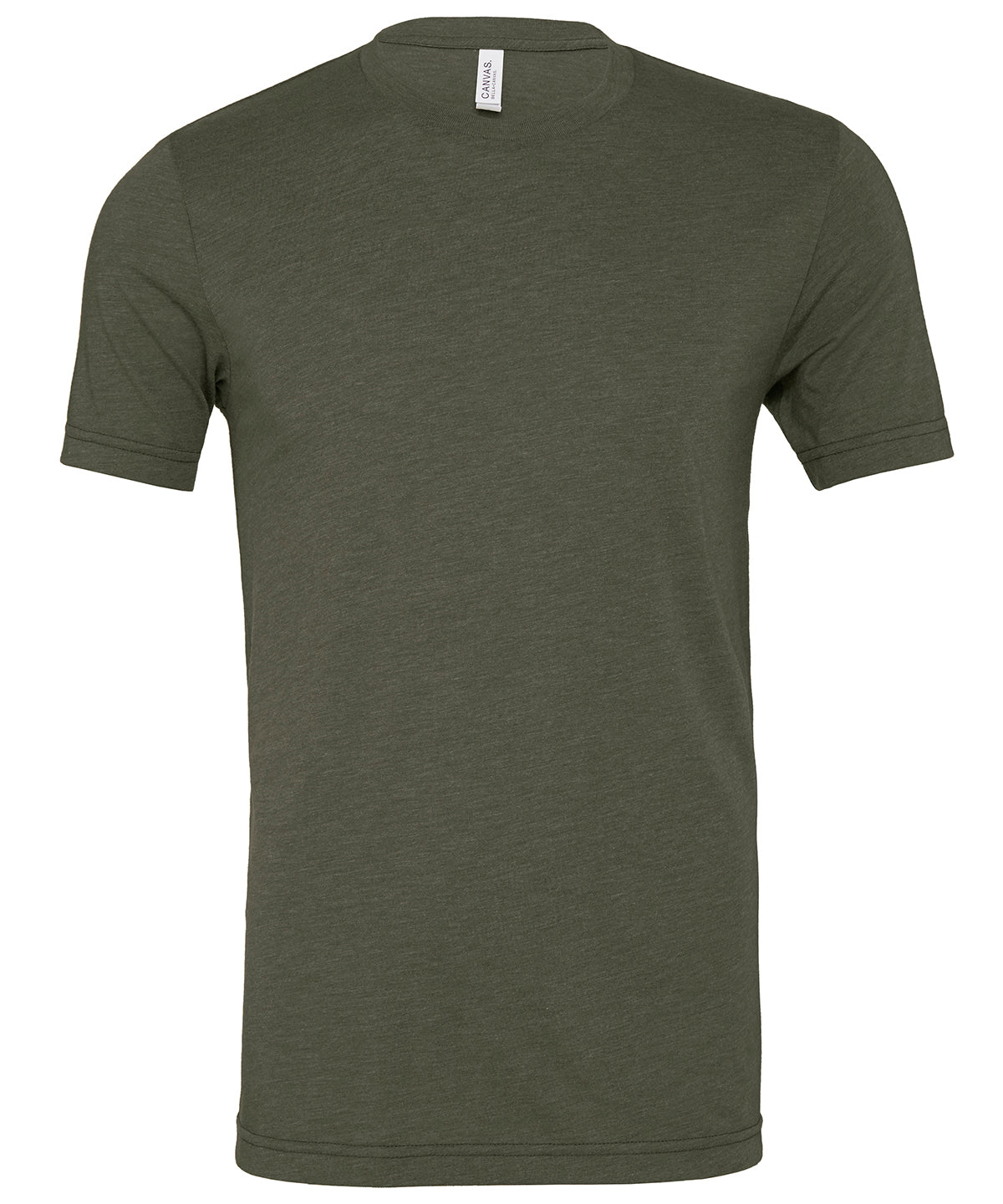 Bella Canvas Unisex Triblend Crew Neck T-shirt - Military Green / XS - T-Shirts