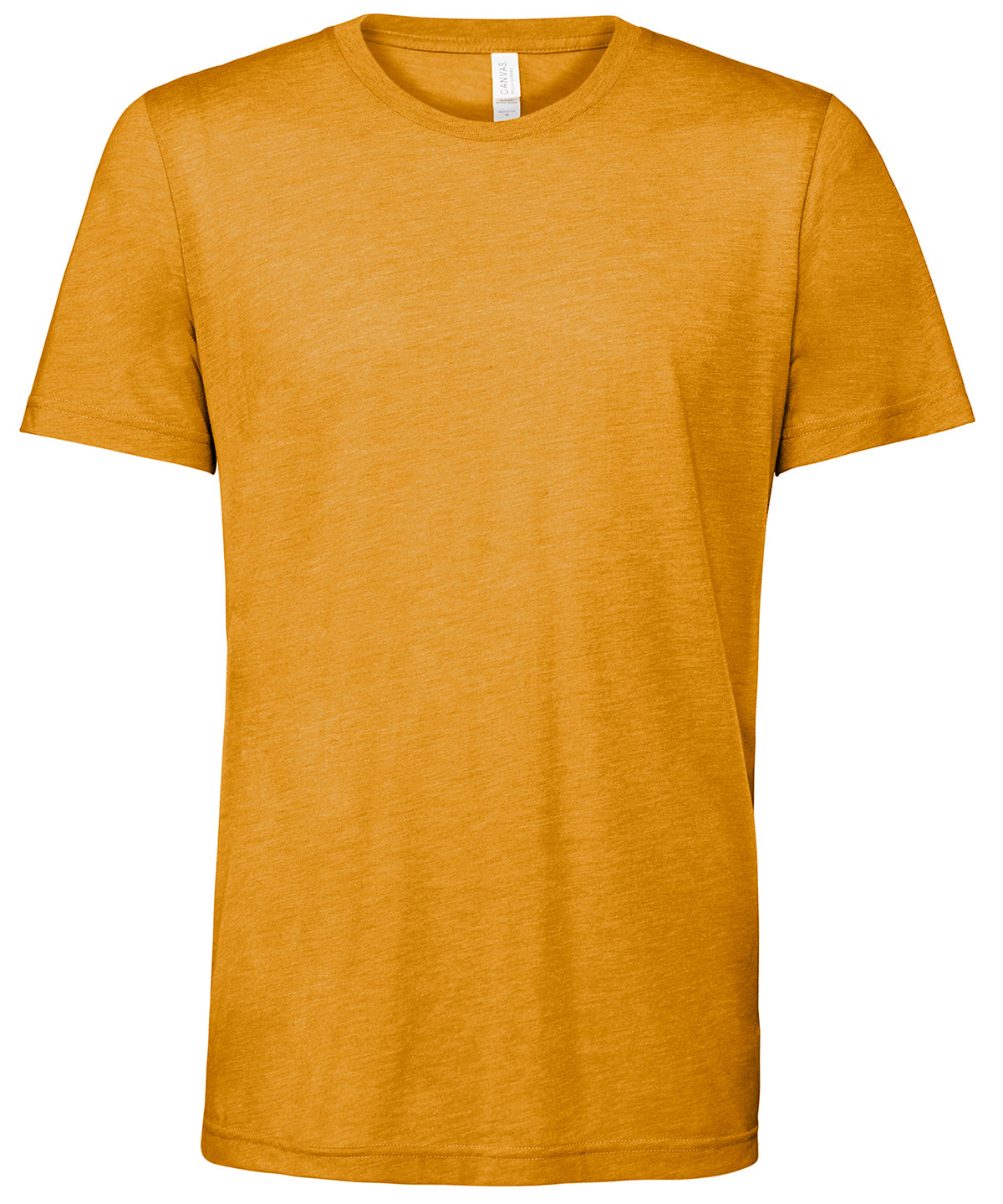 Bella Canvas Unisex triblend crew neck t-shirt Mustard Triblend