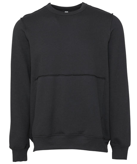 Bella Canvas Unisex raw-seam crew pullover