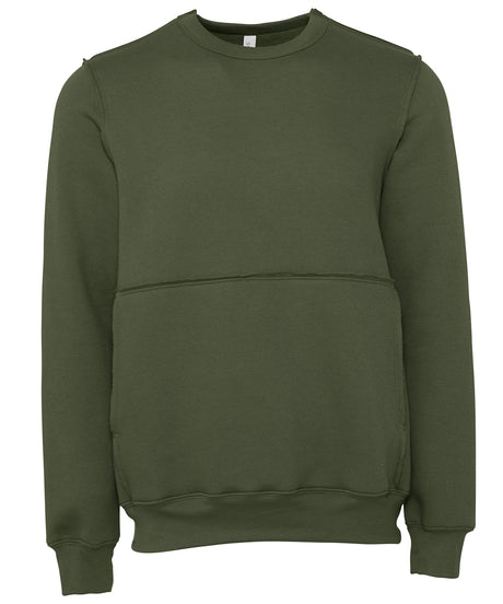 Bella Canvas Unisex raw-seam crew pullover