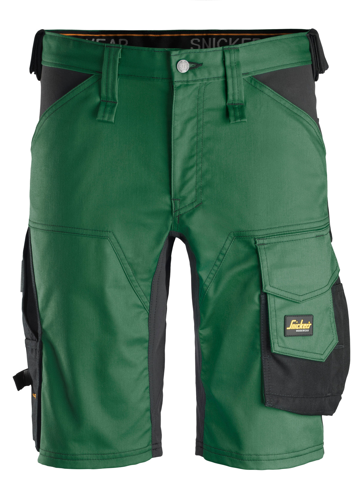 Snickers 6143 Allroundwork Stretch Shorts Forest Green\Black - 30R (44)