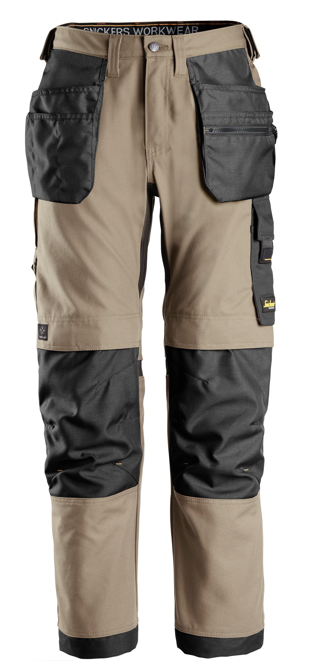 Snickers 6224 Allroundwork Canvas Stretch Trouser Holster pocket Khaki\Black