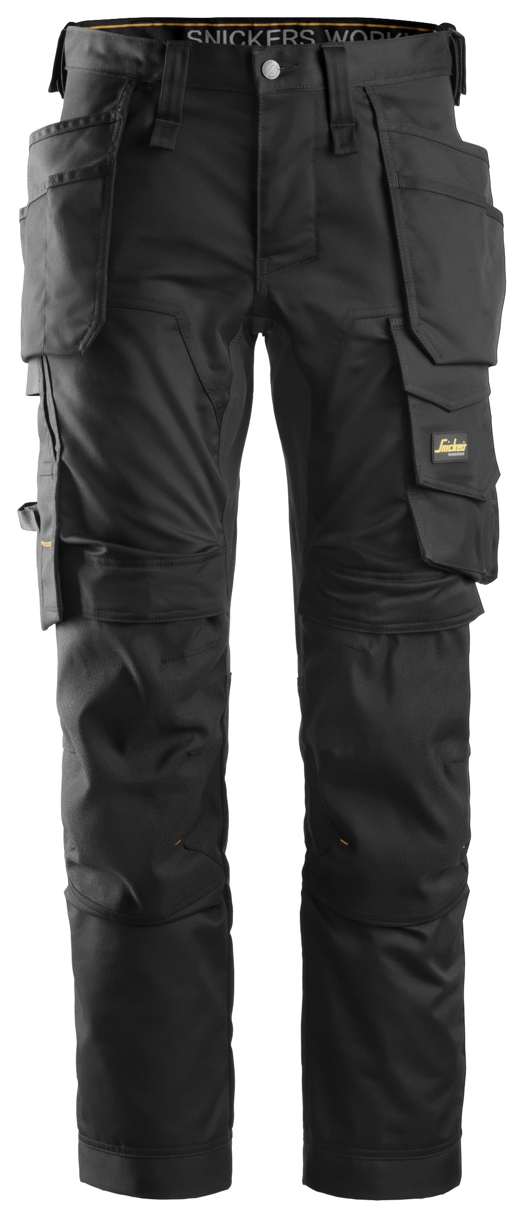 Snickers 6241 Allroundwork Stretch Trousers Holster pocket Black\Black - Regular / 29 (44)