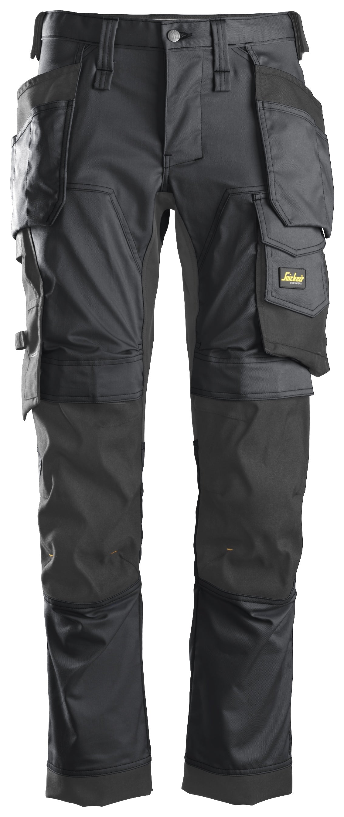 Snickers 6241 Allroundwork Stretch Trousers Holster pocket Steel grey\Black