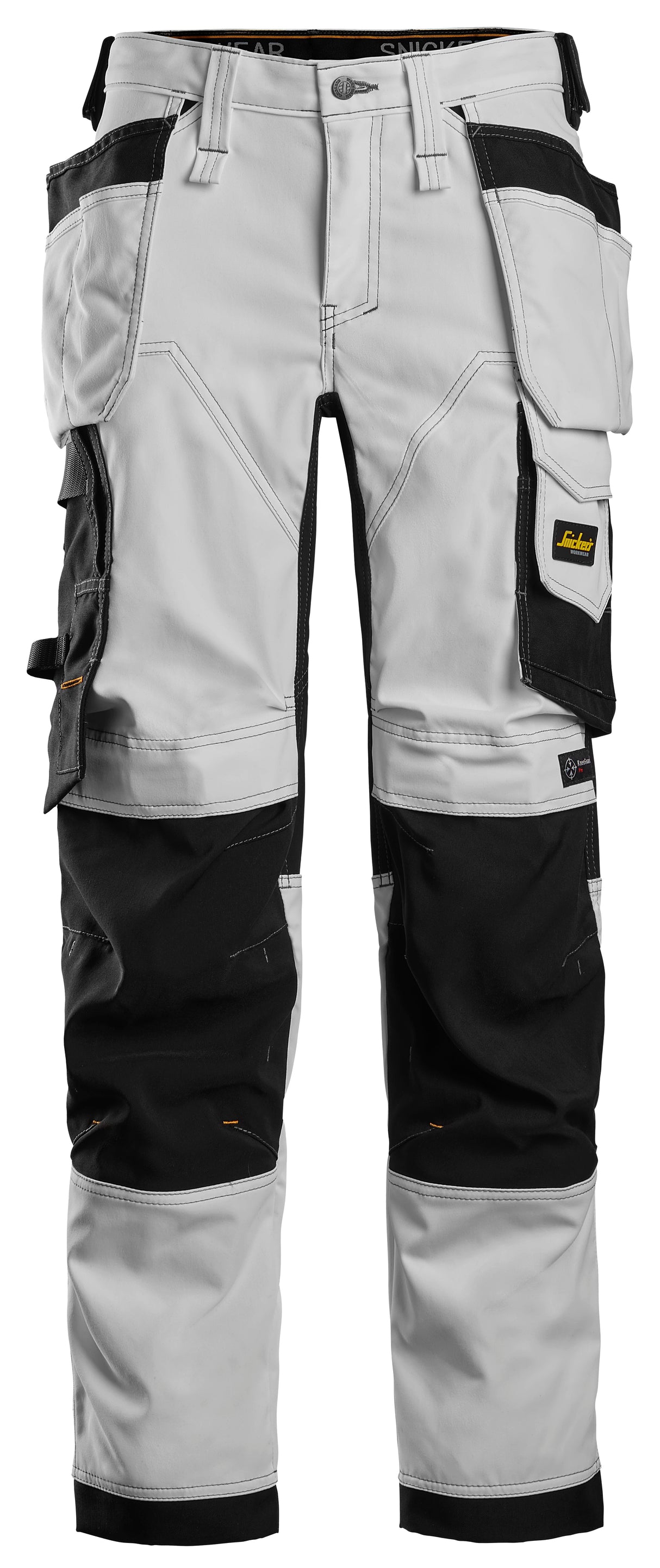 Snickers 6247 Allroundwork Womens Stretch Trousers Holster pocket White\Black - Short / 27 (18)