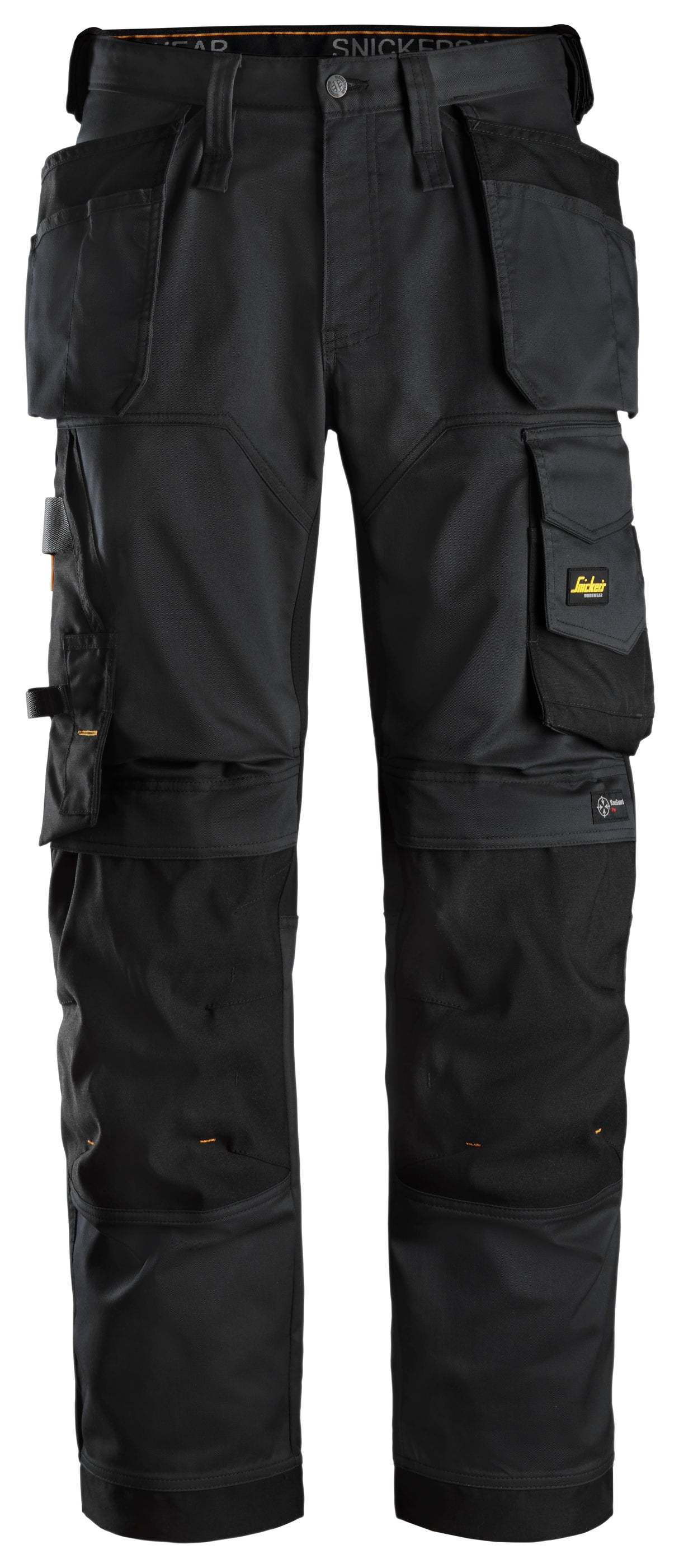 Snickers 6251 Allroundwork Stretch Loose Fit Trousers Holster pocket Black\Black - Regular / 30 (44)