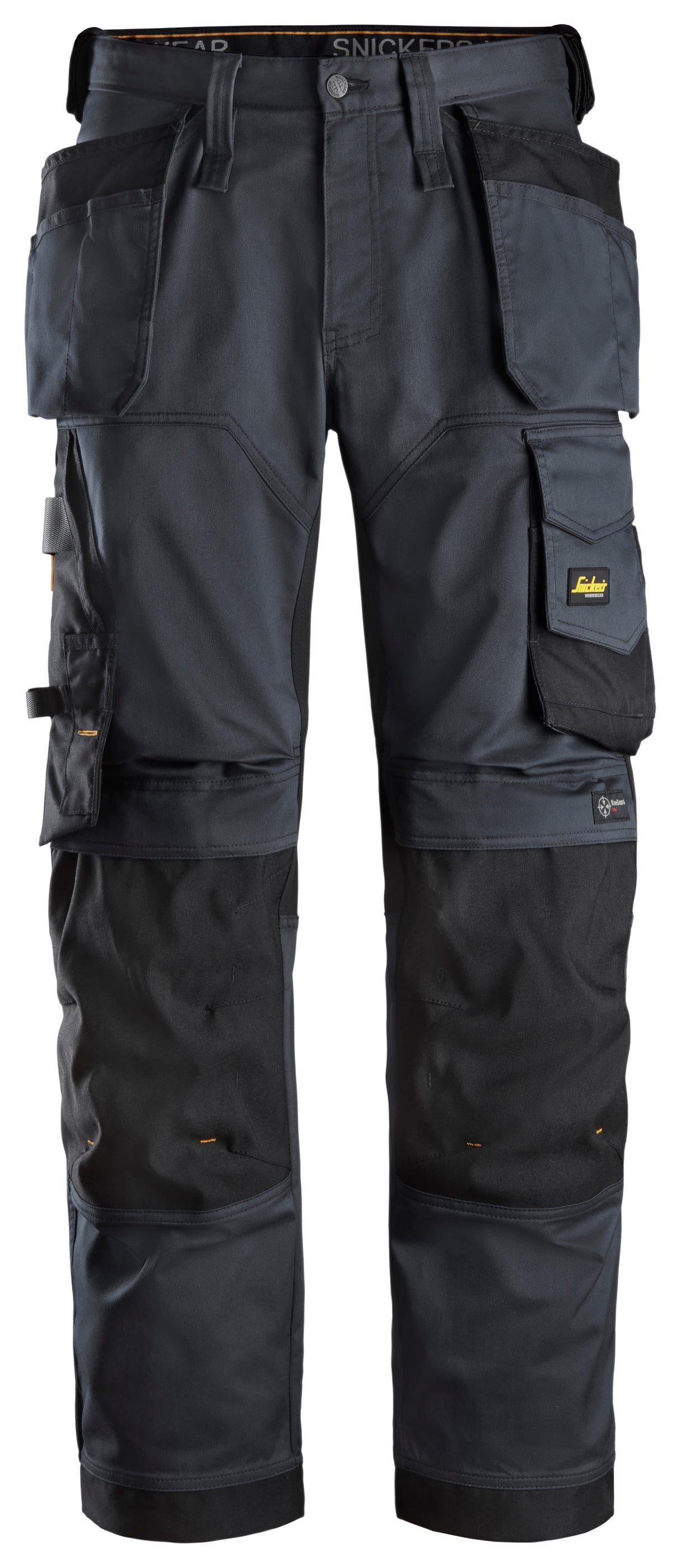 Snickers 6251 Allroundwork Stretch Loose Fit Trousers Holster pocket Steel grey\Black - Regular / 30 (44)
