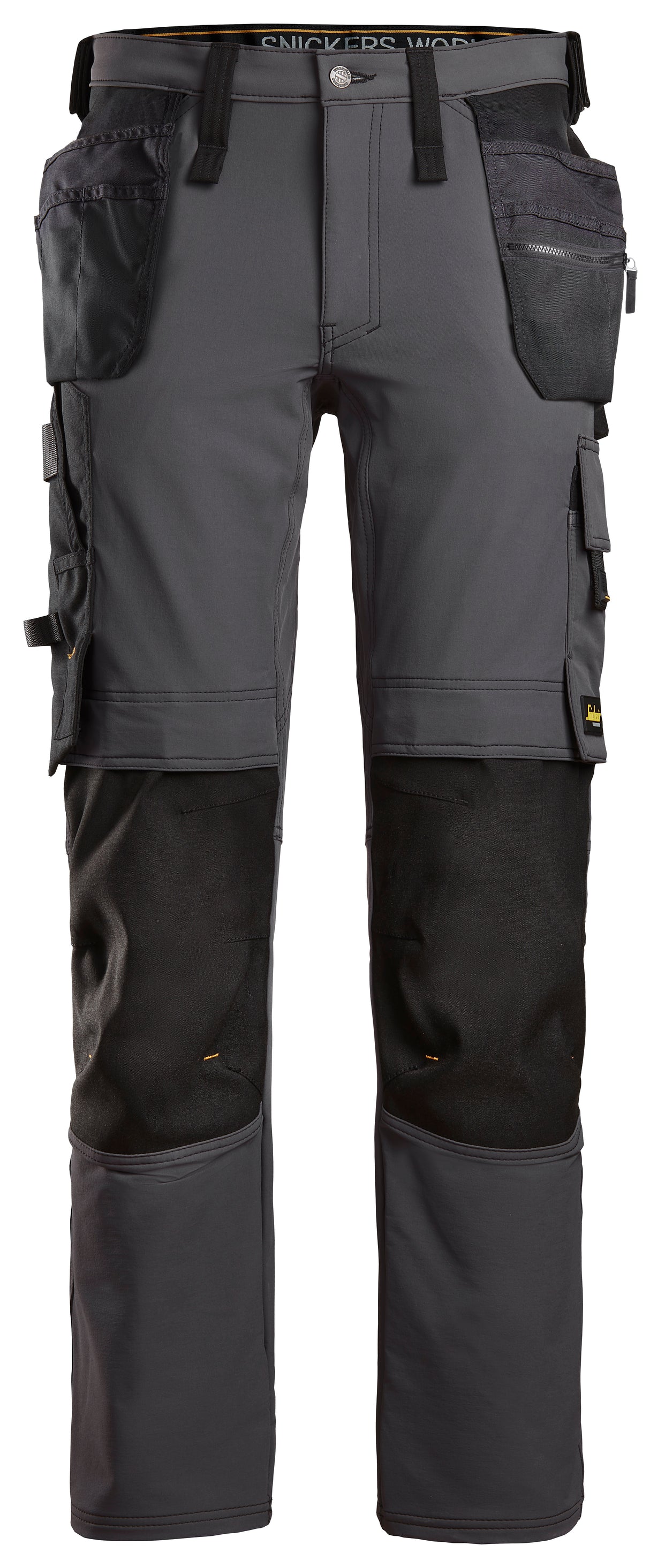 Snickers 6241 Allroundwork Stretch Trousers Holster pocket Steel grey\Black