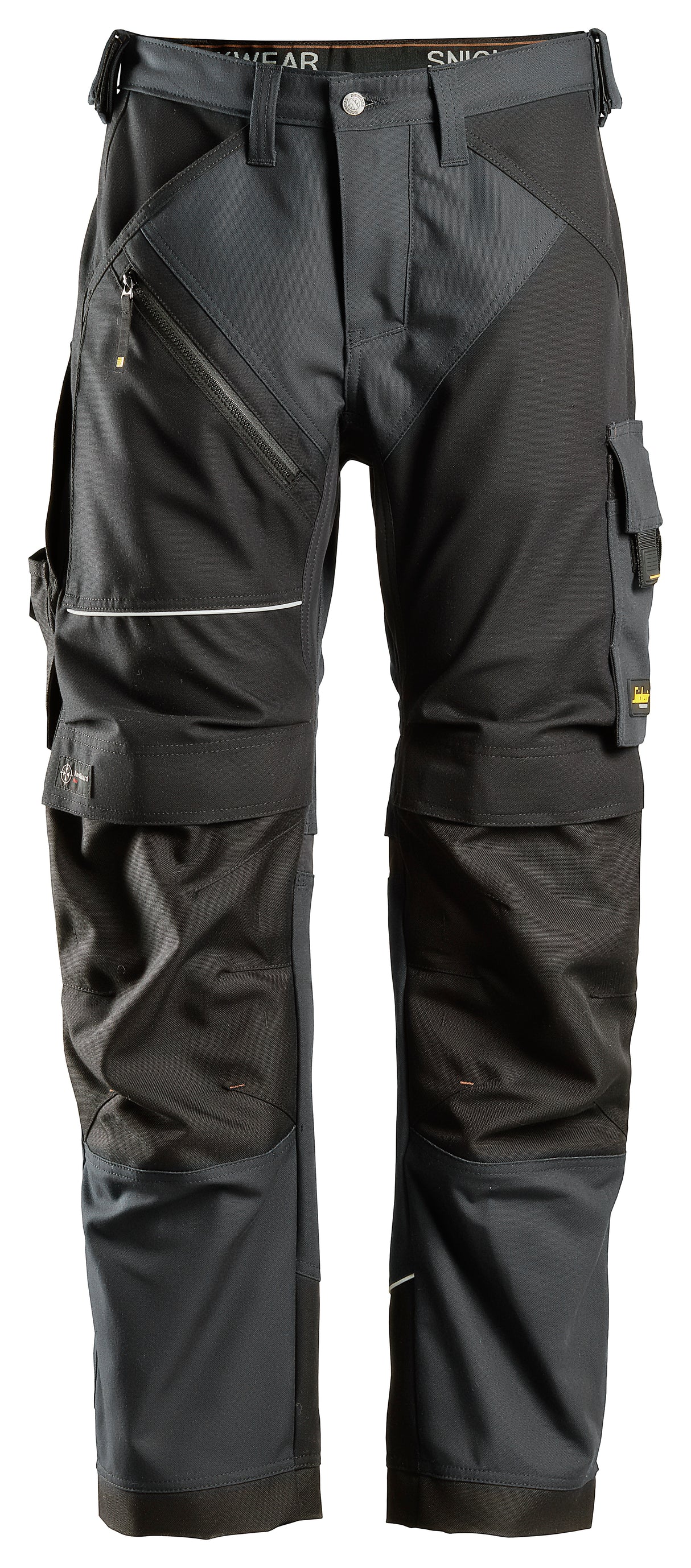 Snickers 6314 Ruffwork Canvas Trousers Steel grey\Black - Regular / 30 (44)