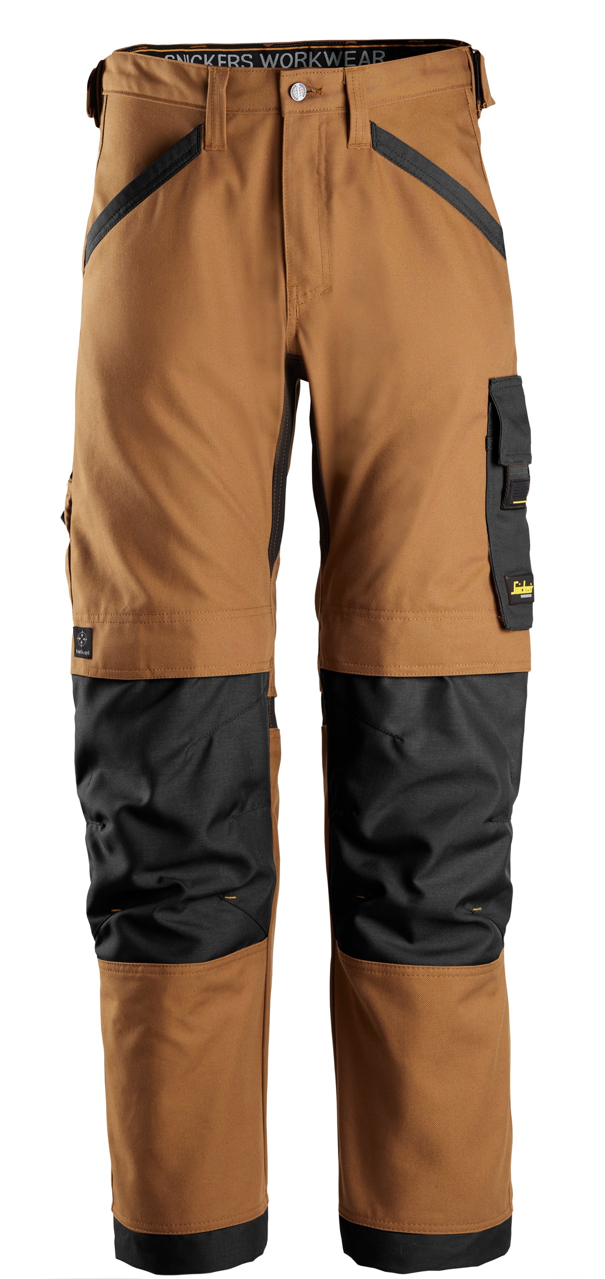 Snickers 6324 Allroundwork Canvas Strtch Trouser Brown\Black - Regular / 30 (44) - Trousers