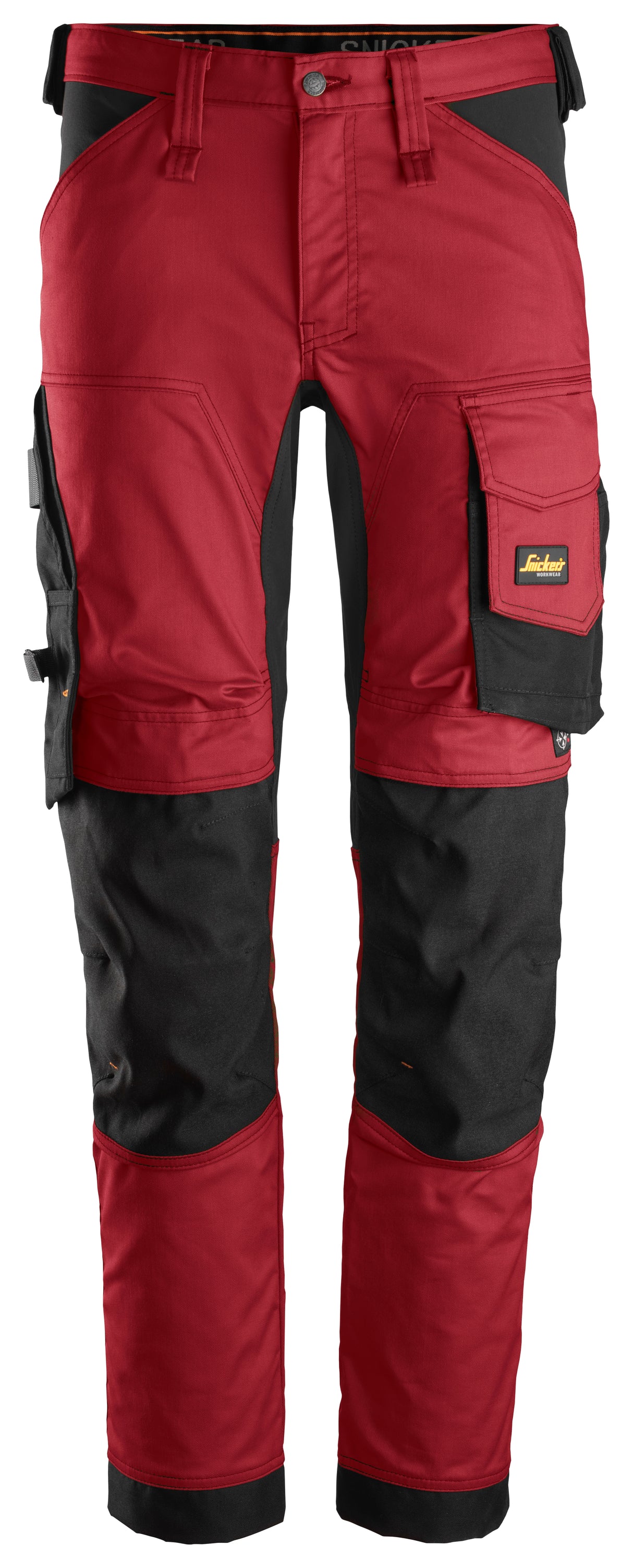 Snickers 6341 Allroundwork Stretch Trousers Chili red\Black - Regular / 30 (44)