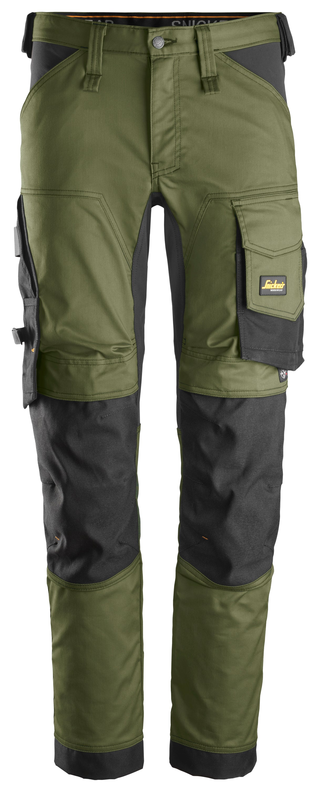 Snickers 6341 Allroundwork Stretch Trousers Khaki Green\Black - Regular / 30 (44)