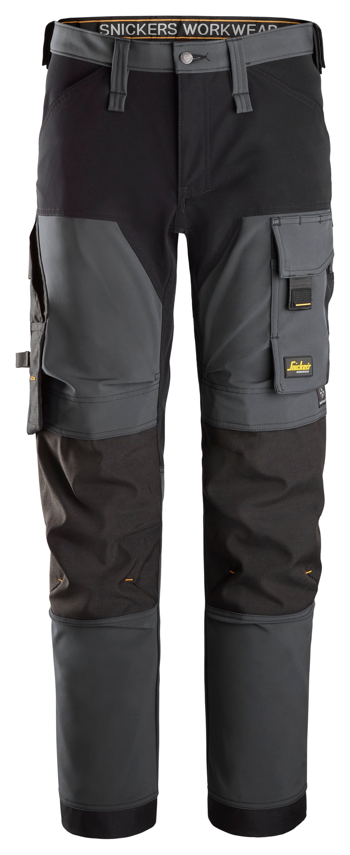 Snickers 6375 Allroundwork 4-Way Stretch Trouser Steel grey\Black - Regular / 30 (44) - Trousers
