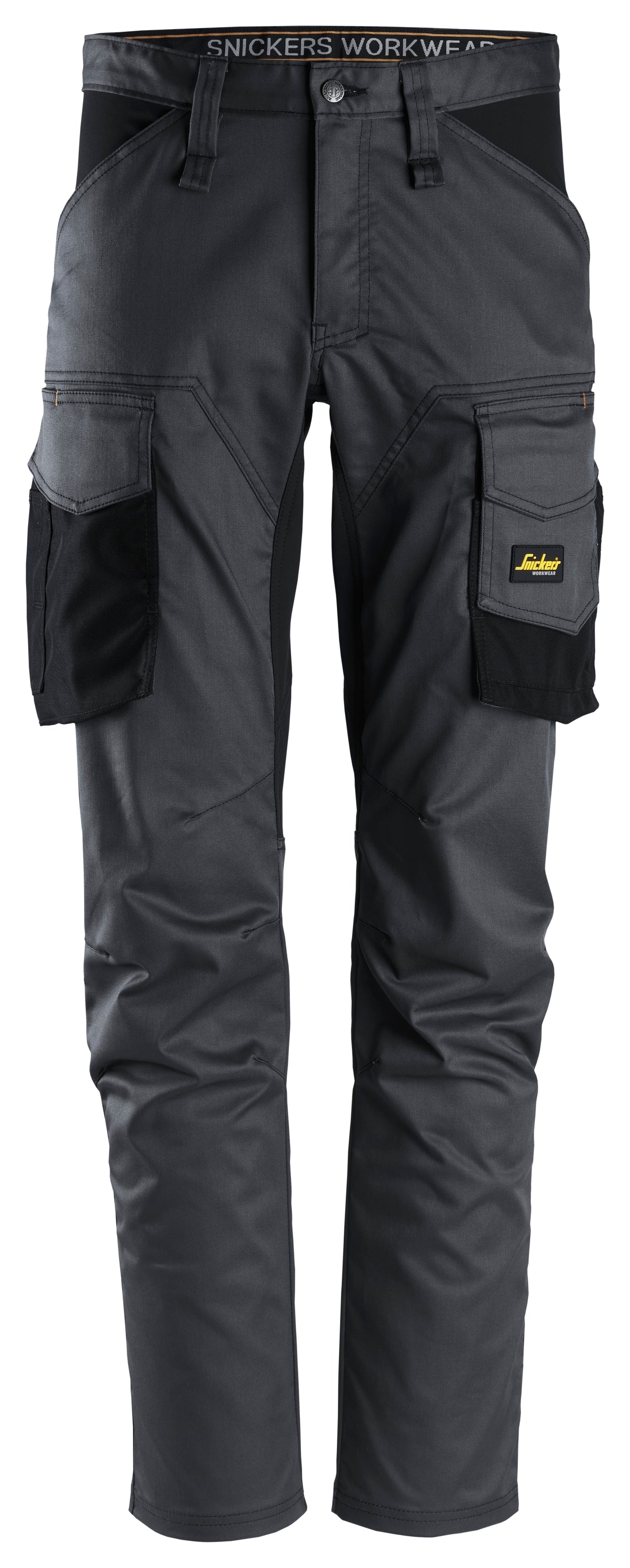 Snickers 6803 Allroundwork Stretch Trouser Steel grey\Black - Regular / 30 (44) - Trousers