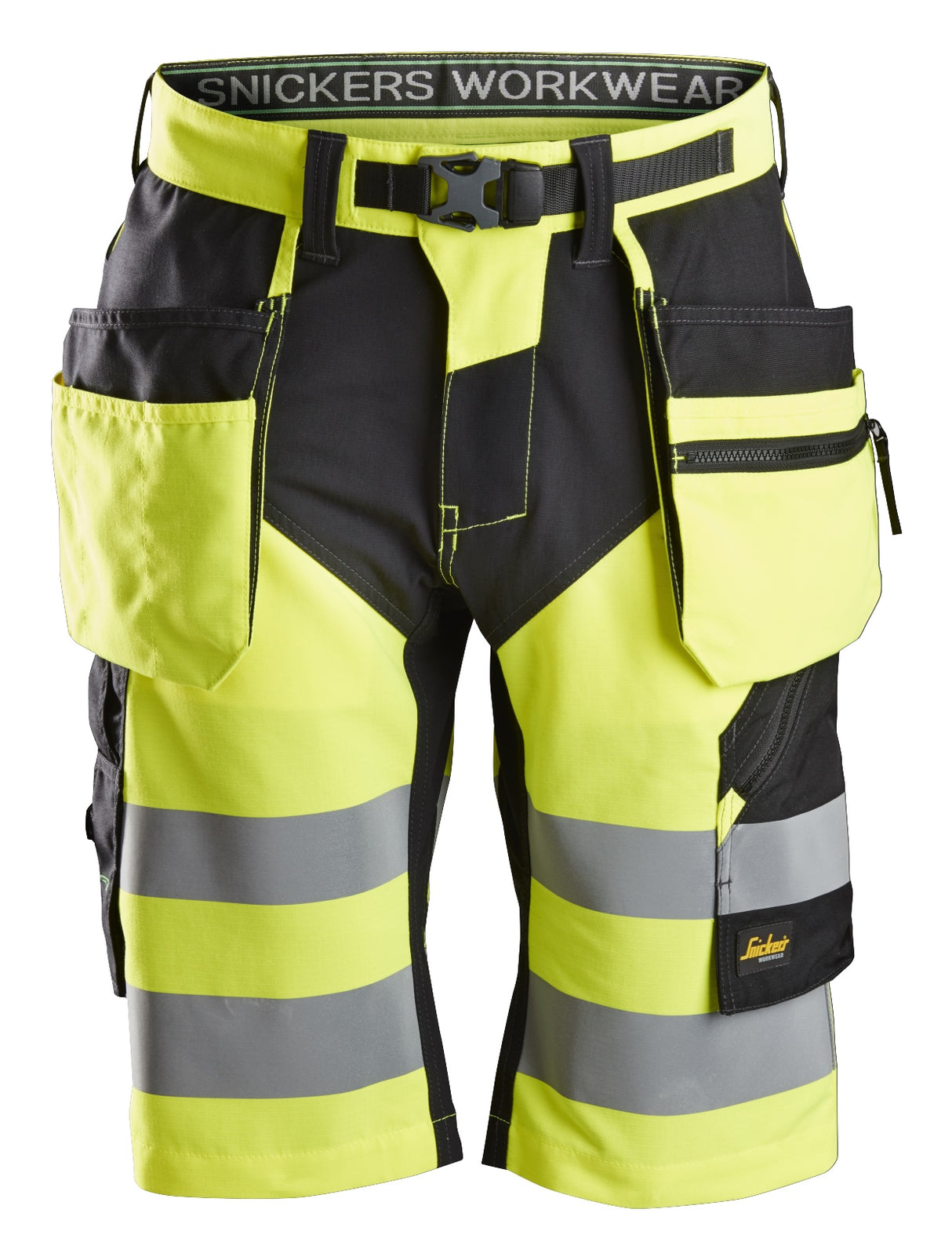 Snickers 6933 Flexiwork Hi-vis Shorts Holster pocket Class 1