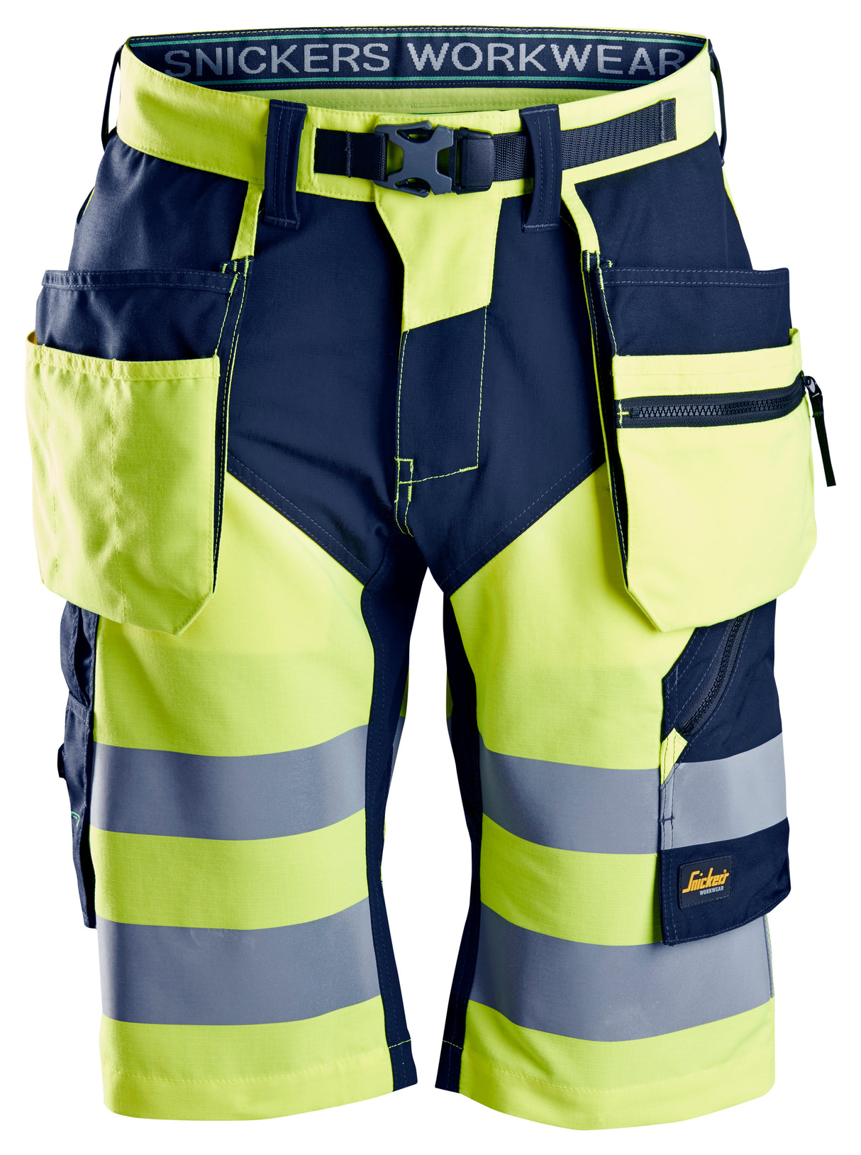 Snickers 6933 Flexiwork Hi-vis Shorts Holster pocket Class 1
