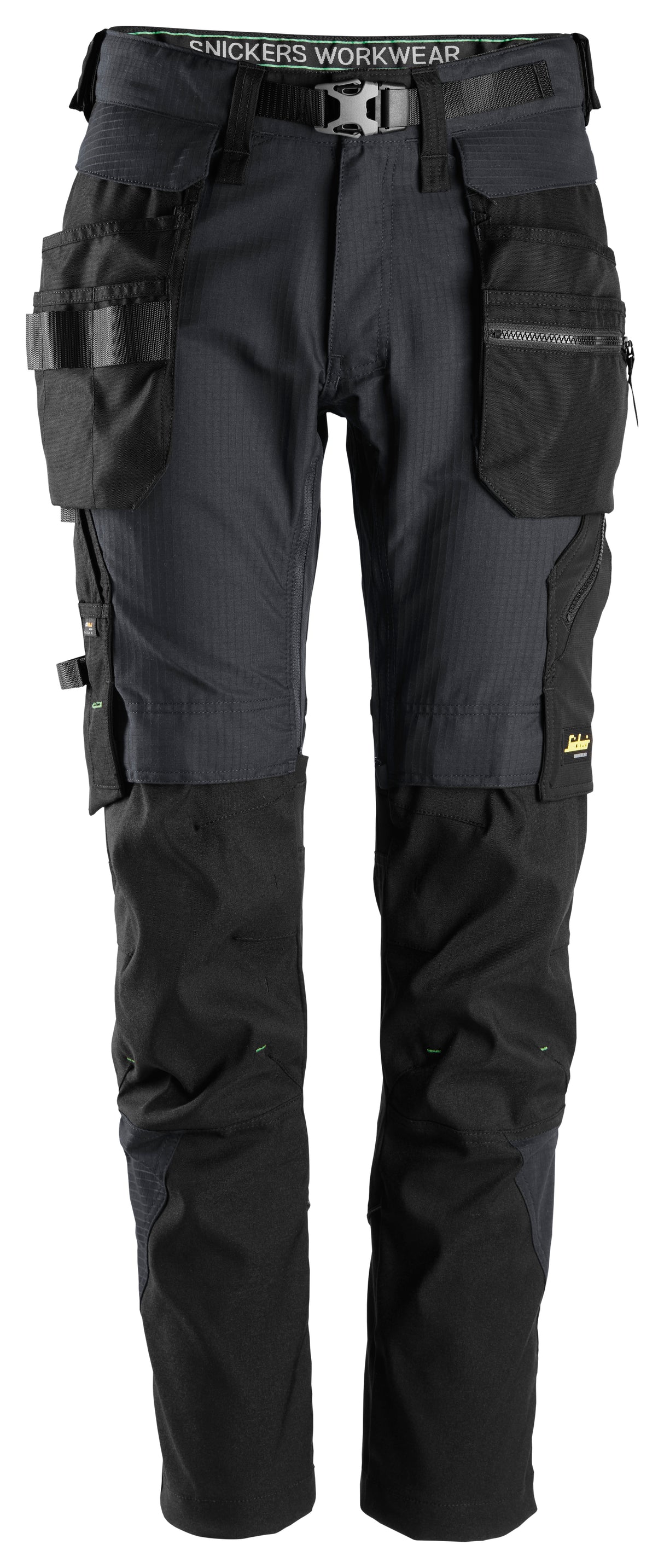 Snickers 6972 Flexiwork Trouser Detachable Holster pocket Steel grey\Black