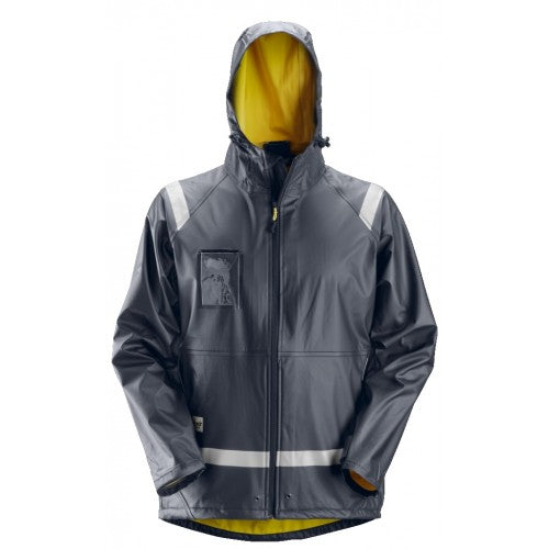 Snickers 8200 Rain Jacket Pu Navy - Jackets