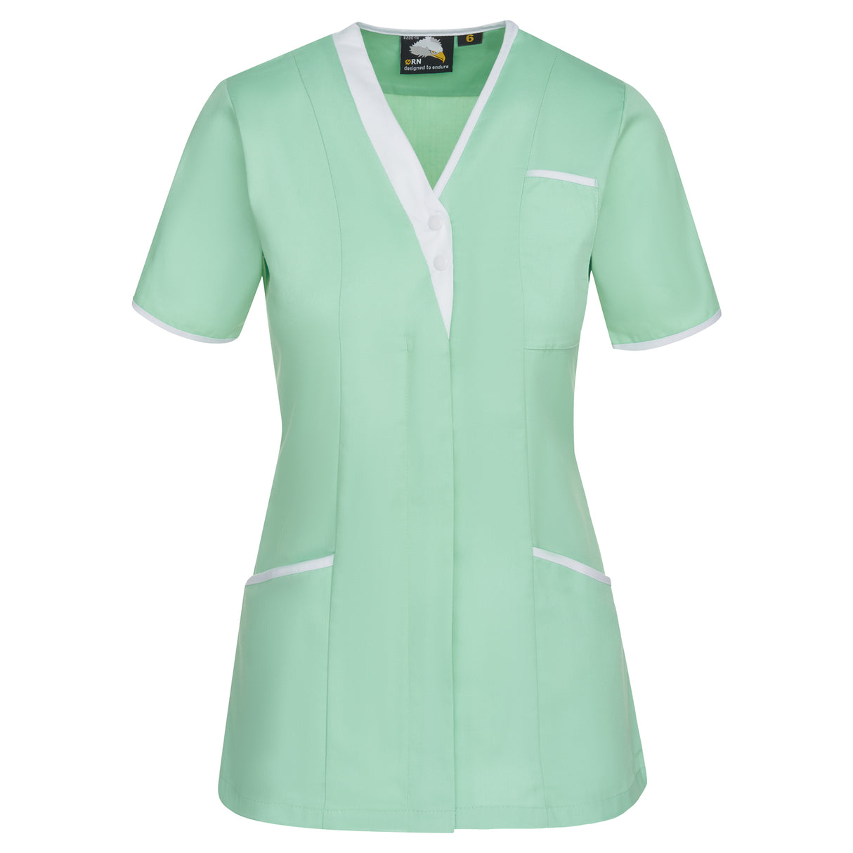 ORN 8200 - Tonia V-Neck Tunic Eau De Nil - White - 6 - Healthcare