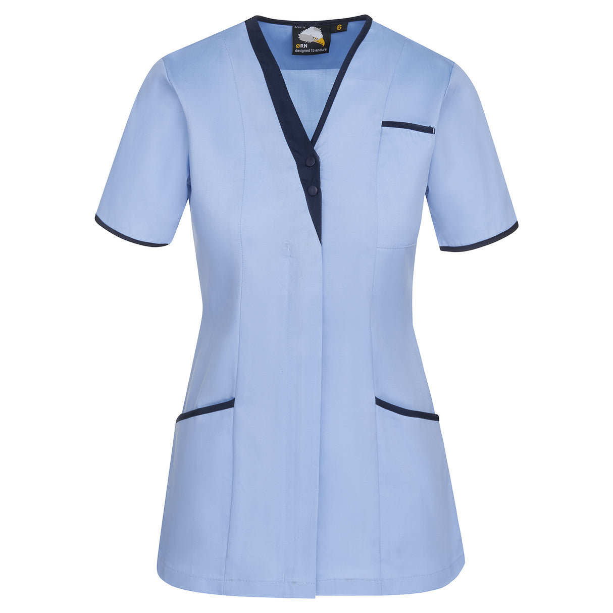 ORN 8200 - Tonia V-Neck Tunic Sky - Navy - 6 - Healthcare