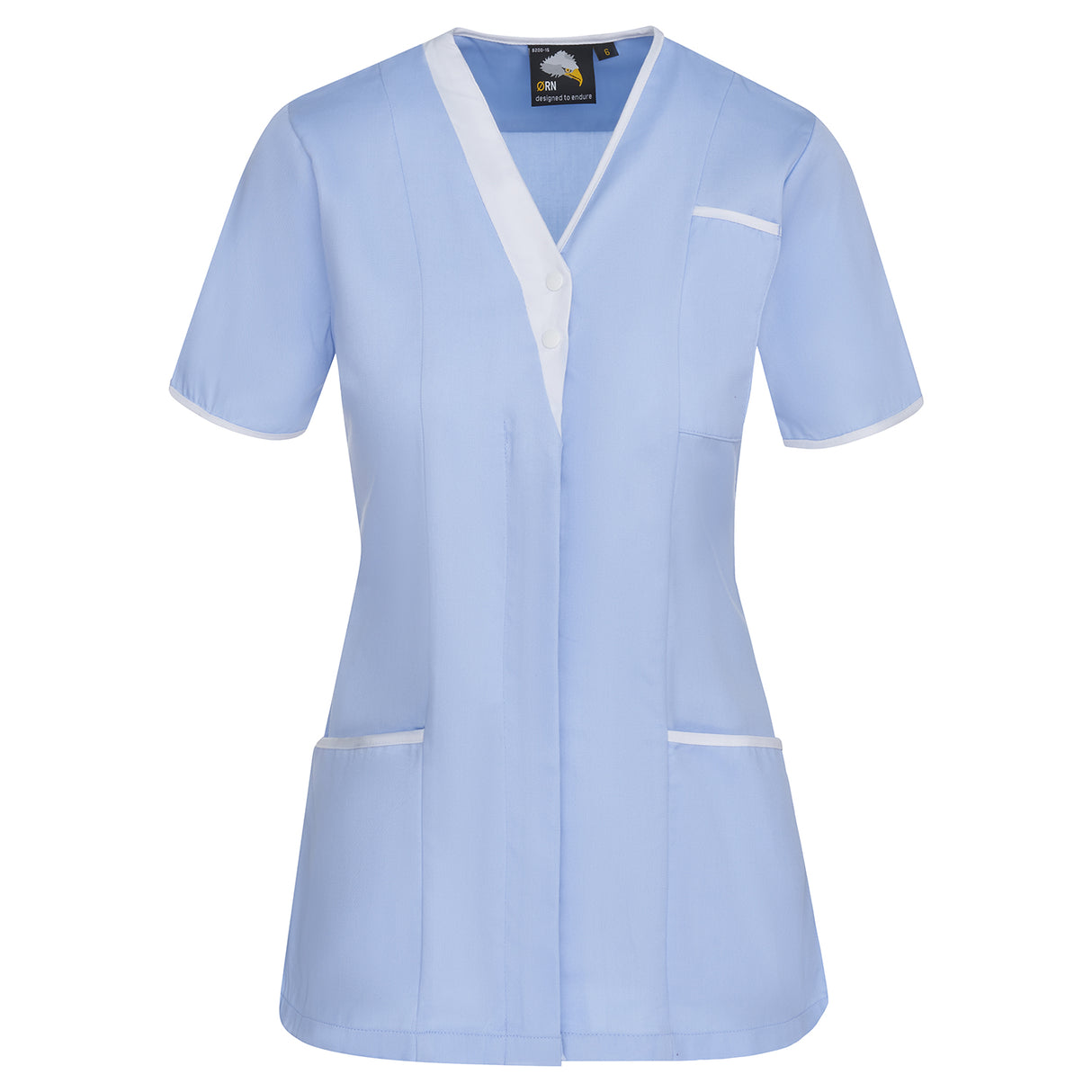 ORN 8200 - Tonia V-Neck Tunic Sky - White - 6 - Healthcare