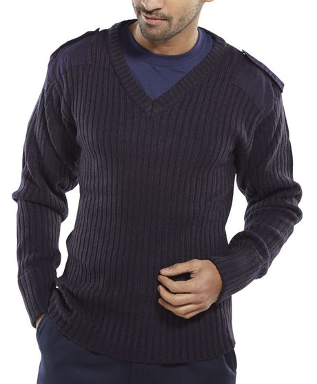 Acrylic Mod V-Neck Sweater