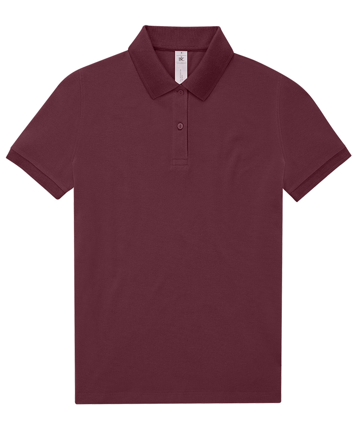 B&C Collection My Polo 210 Short Sleeve Lightweight Shirt - Burgundy / XS / 180 Women - Shirts