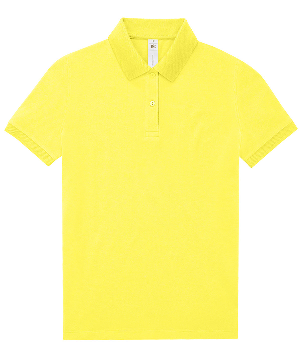 B&C Collection My Polo 210 Short Sleeve Lightweight Shirt - Solar Yellow / XS / 180 Women - Shirts