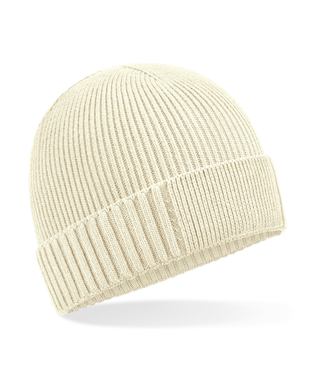 Beechfield Organic cotton engineered patch beanie
