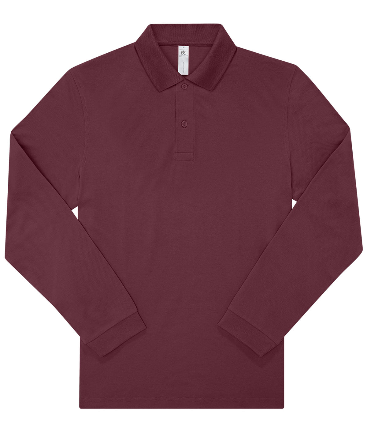 B&C Collection My Polo 210 Short Sleeve Lightweight Shirt - Burgundy / S / 180 Unisex LSL - Shirts