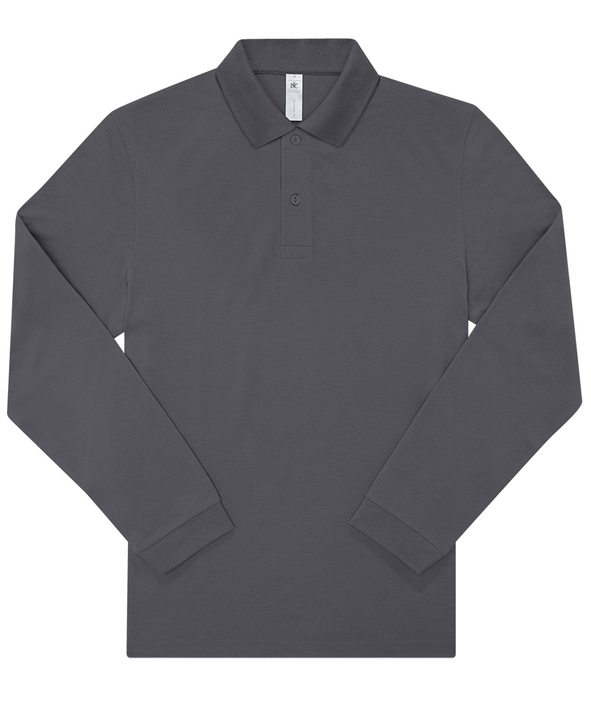 B&C Collection My Polo 210 Short Sleeve Lightweight Shirt - Dark Grey / S / 180 Unisex LSL - Shirts