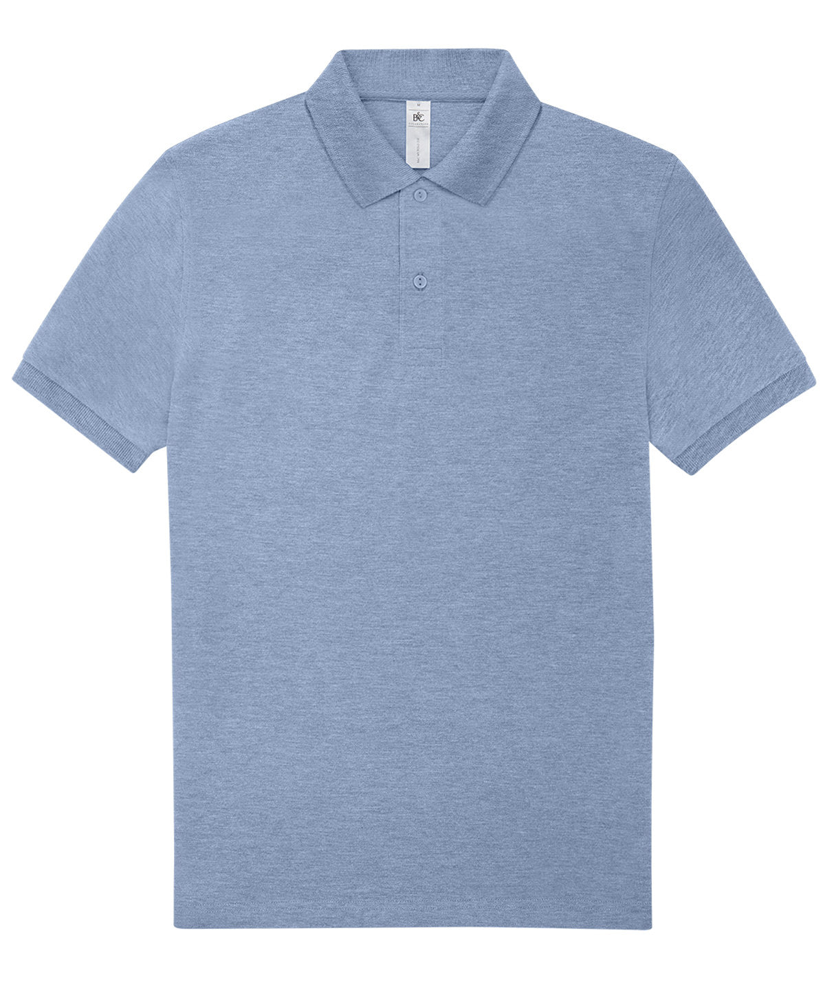 B&C Collection My Polo 210 Short Sleeve Lightweight Shirt - Heather Blue / S / Unisex - Shirts