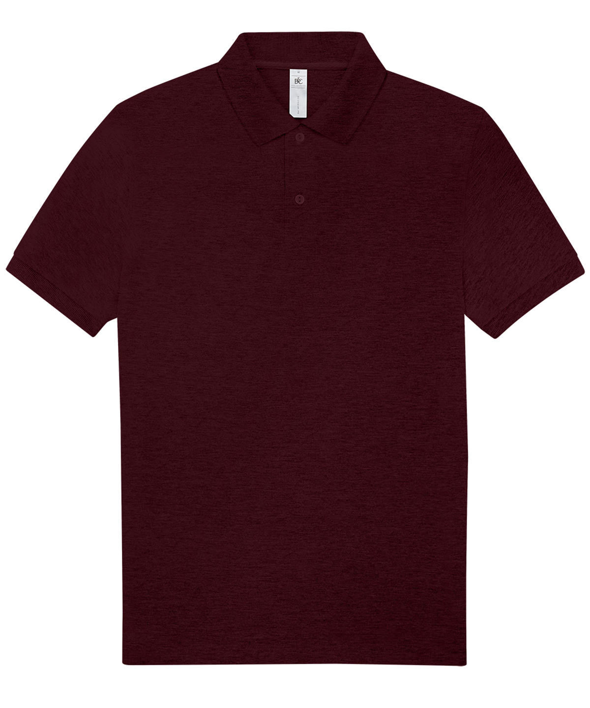 B&C Collection My Polo 210 Short Sleeve Lightweight Shirt - Heather Burgundy / S / Unisex - Shirts