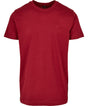 Build Your Brand Basic Round Neck Tee Burgundy