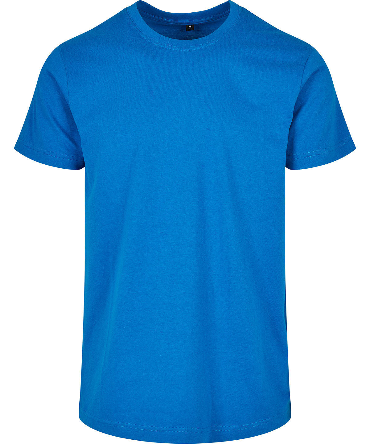 Build Your Brand Basic Round Neck Tee Cobalt Blue