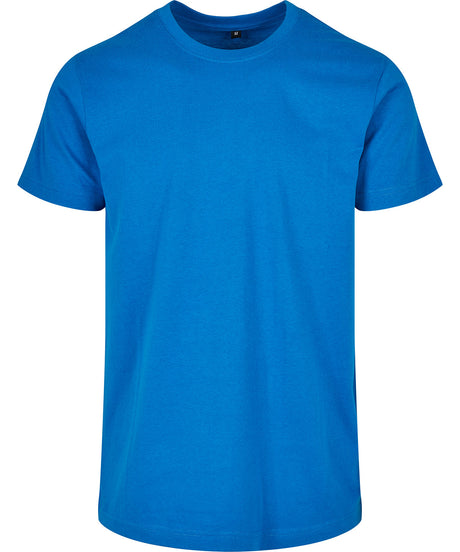 Build Your Brand Basic Round Neck Tee Cobalt Blue