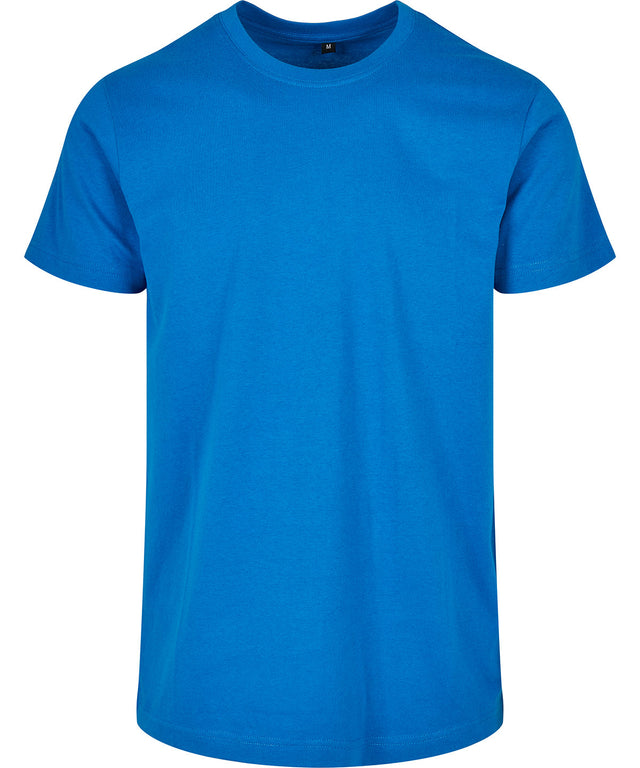 Build Your Brand Basic Round Neck Tee Cobalt Blue