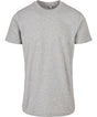 Build Your Brand Basic Round Neck Tee Heather Grey