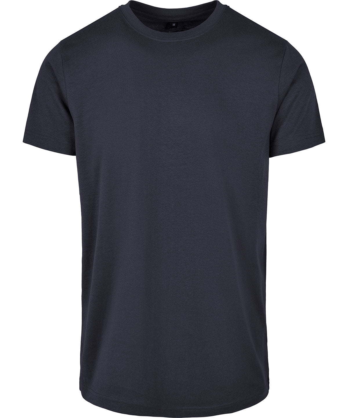 Build Your Brand Basic Round Neck Tee Navy