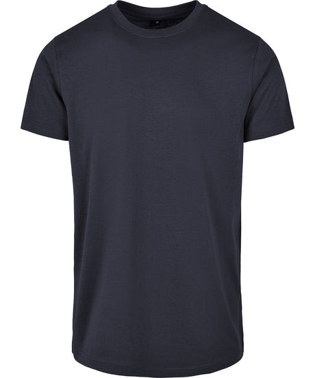 Build Your Brand Basic Round Neck Tee Navy